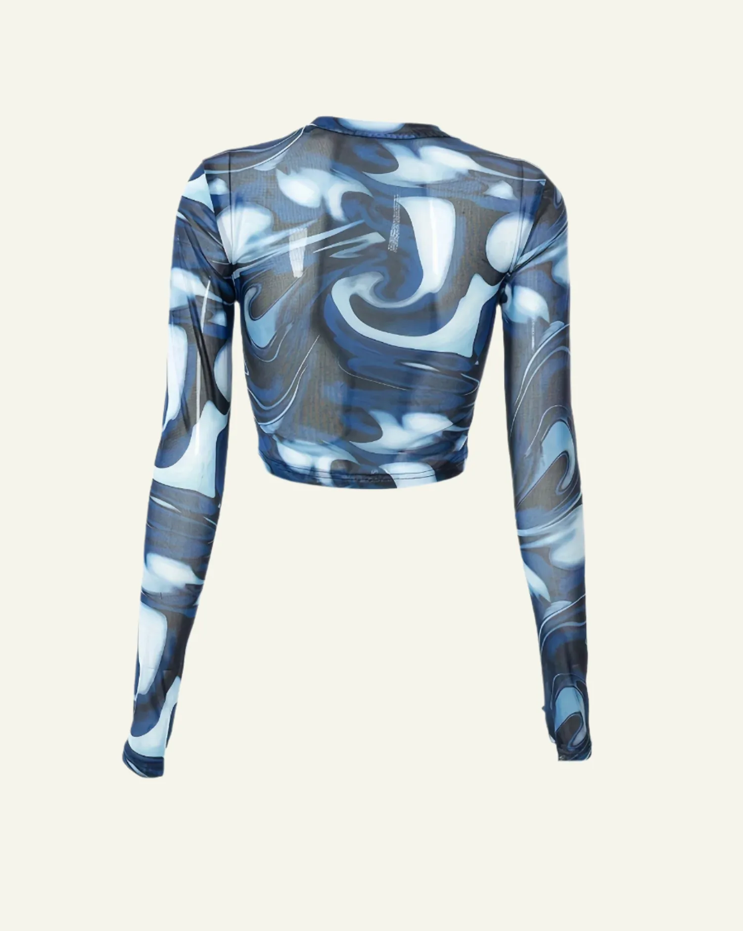Abstract Electrifying Cropped Top