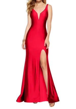 Alyce Paris - Power Jersey Open Back Dress