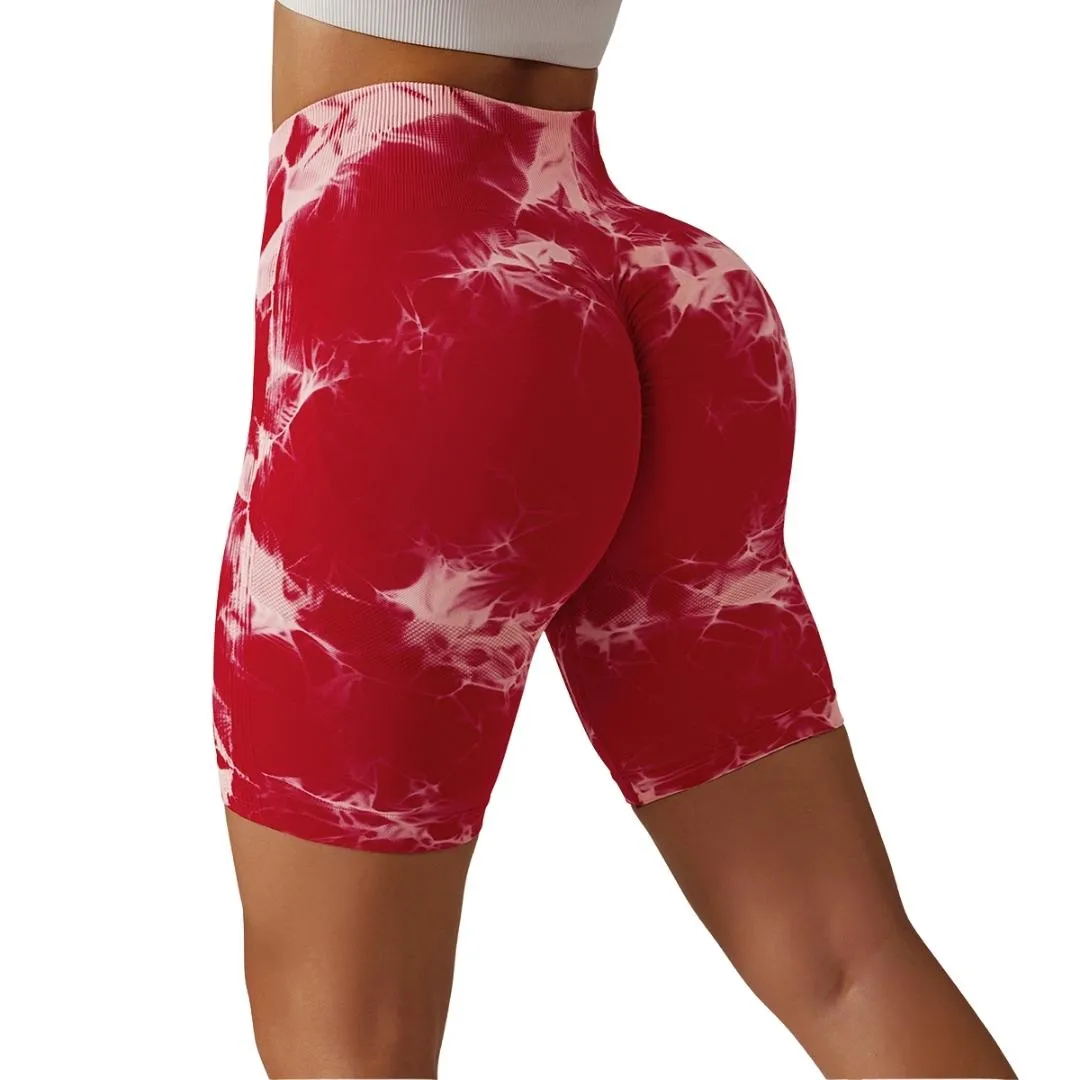 Ariella Tie Dye Seamless Yoga Shorts