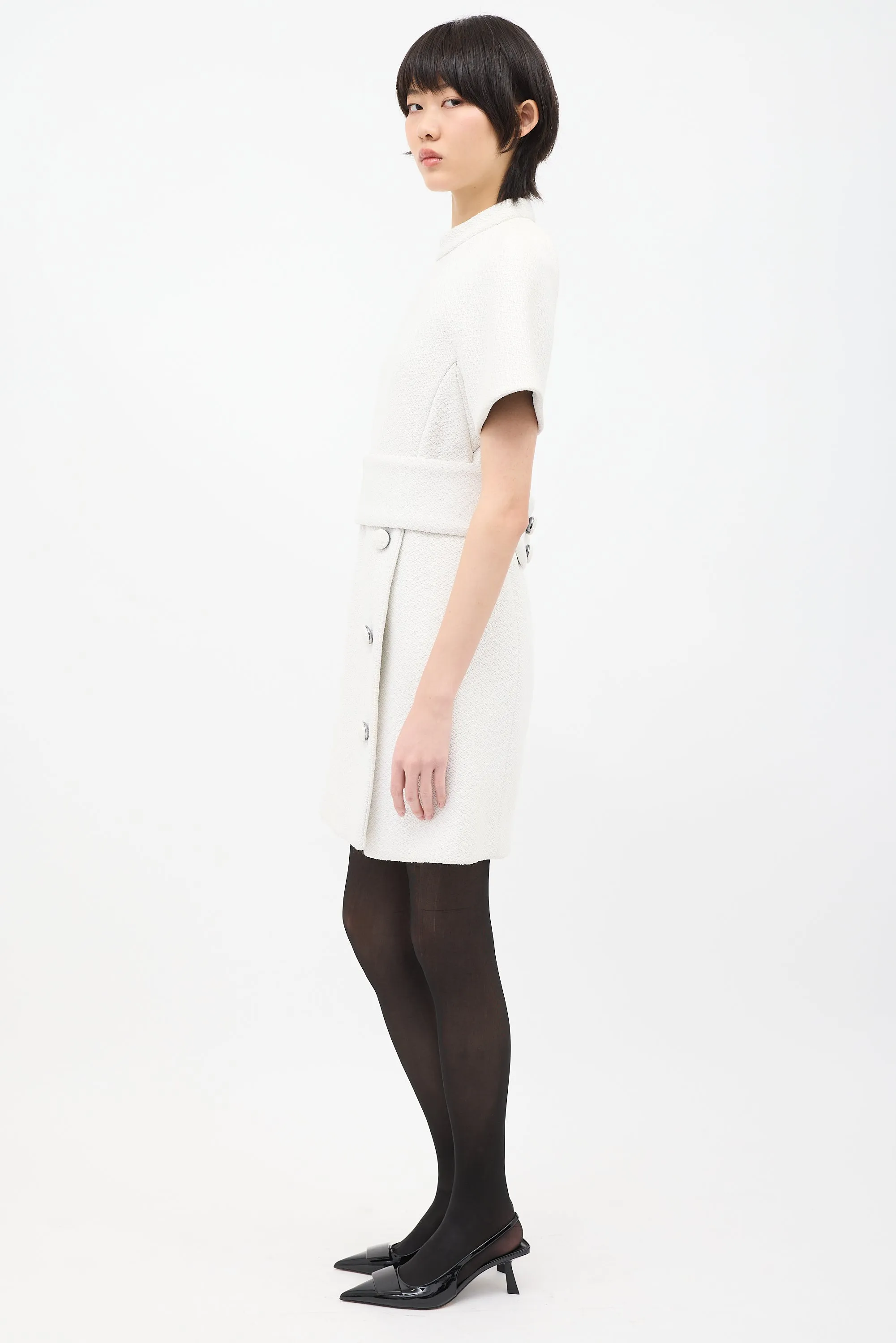 Boucle Open Back Dress