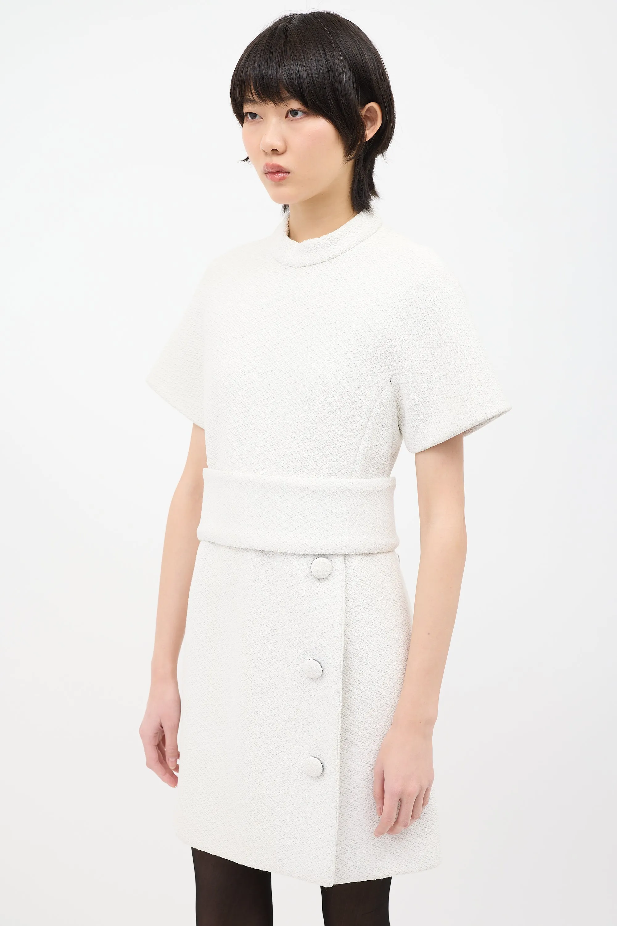 Boucle Open Back Dress