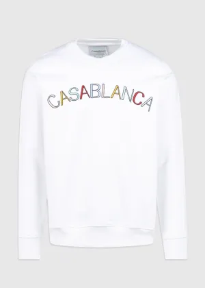 CASABLANCA: ARCH SWEATSHIRT [WHITE]