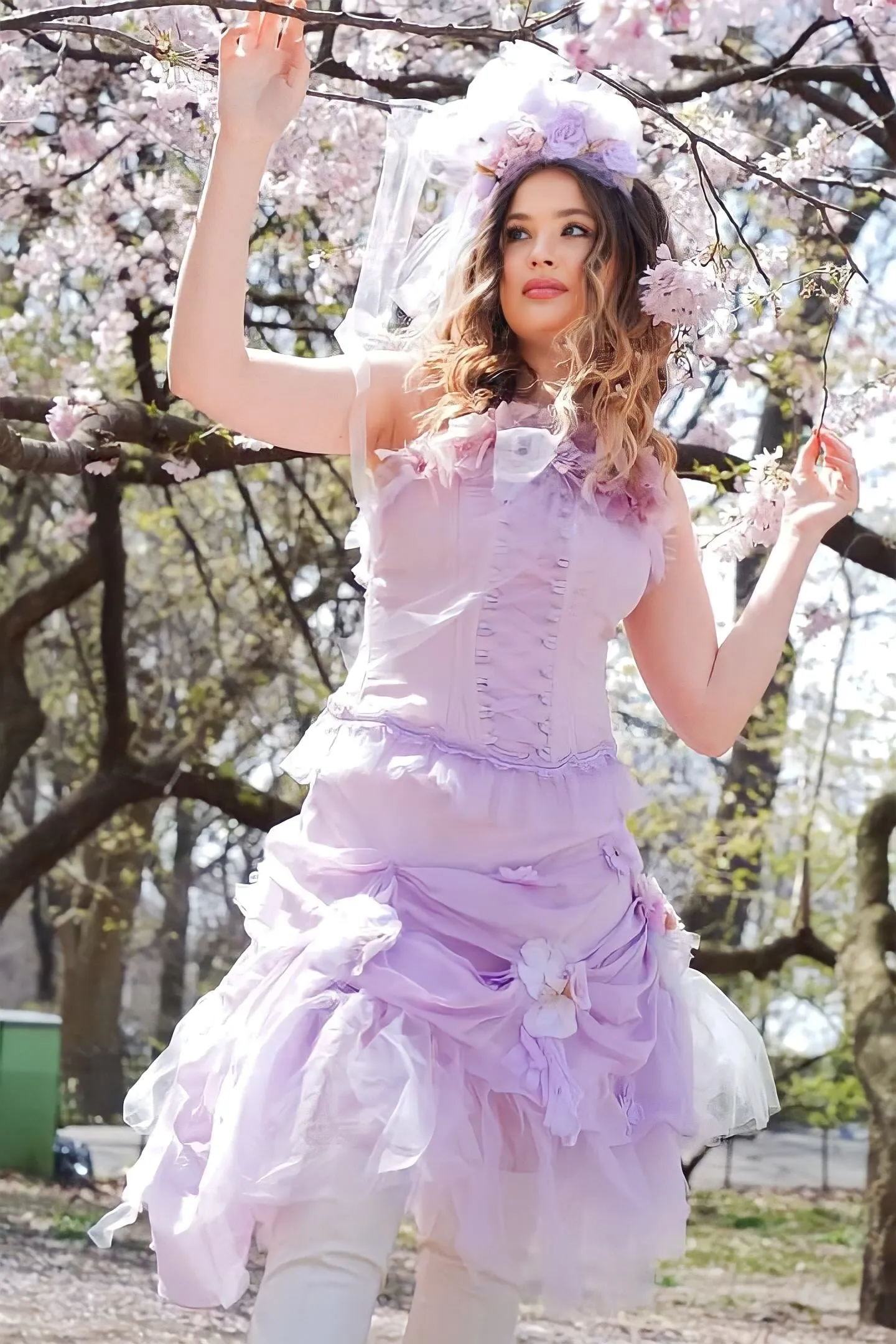 Lilac Corset Set - Lexia