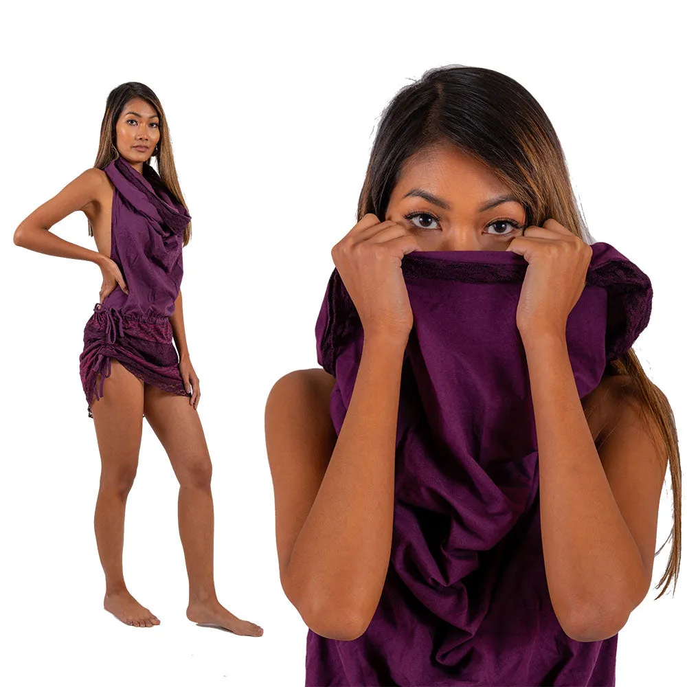 Open Back Cowl Dress