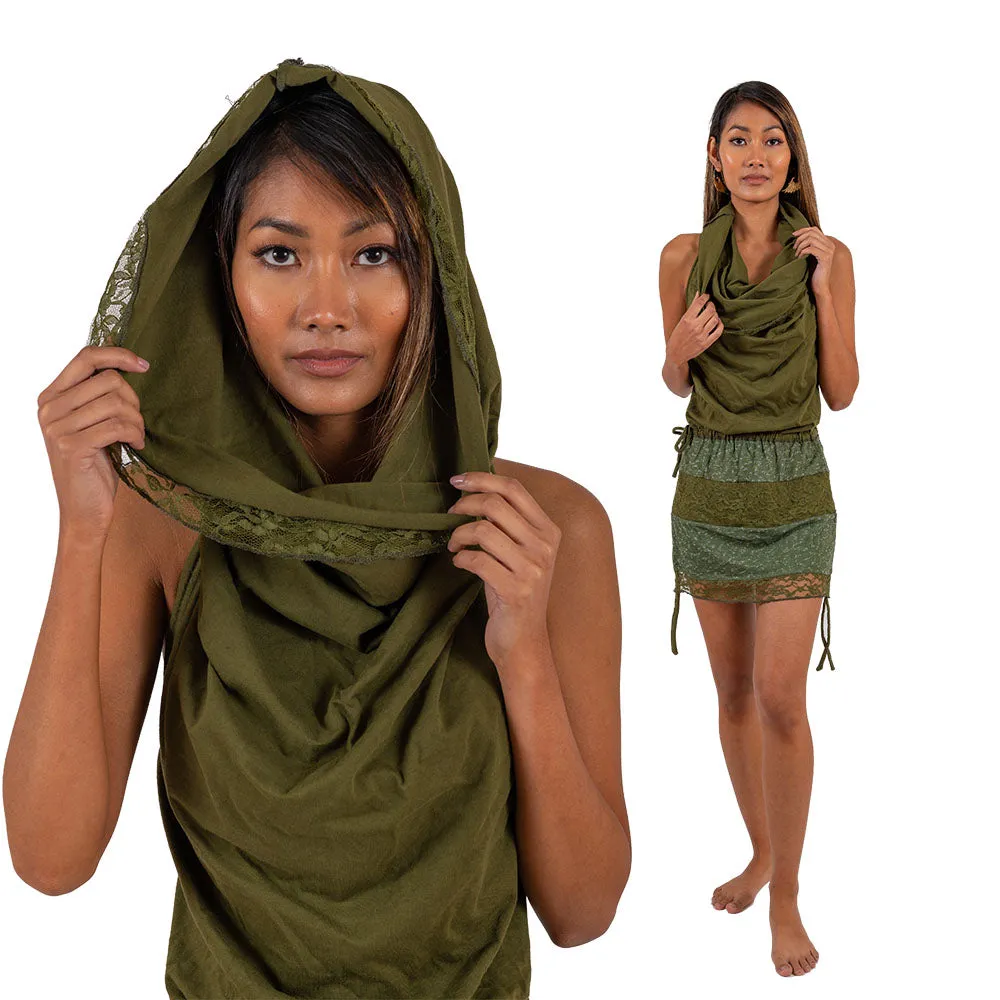 Open Back Cowl Dress