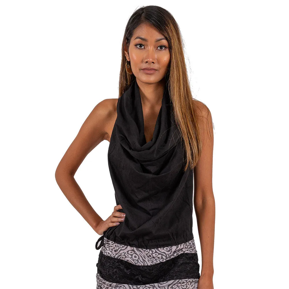 Open Back Cowl Dress
