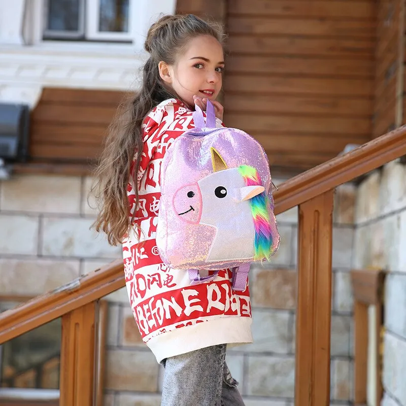Sequin Backpack Unicorn