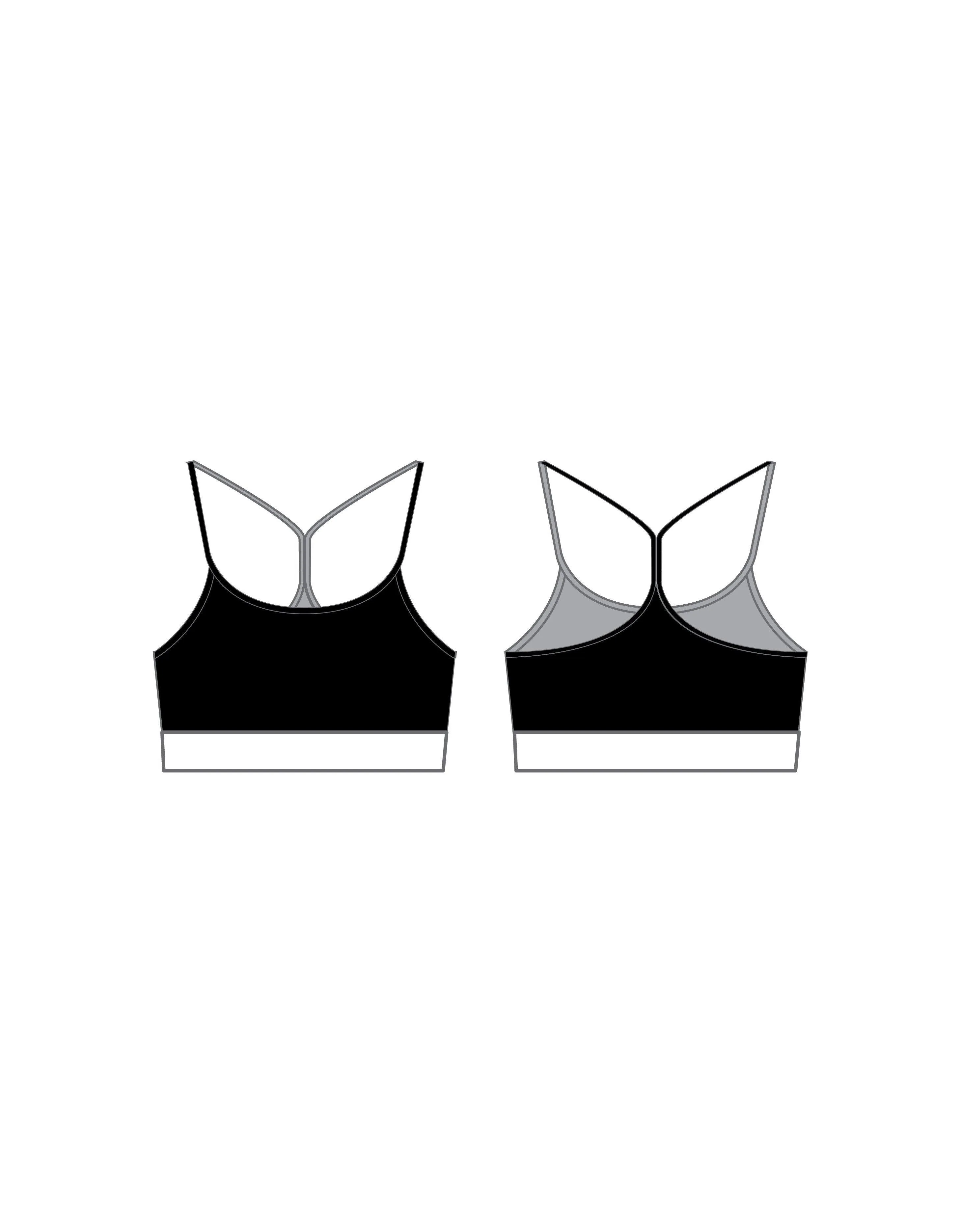 Stripes Popcolour Racer Strap Crop