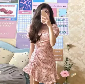Women's Knee Length Slip Tea Dresses 375000