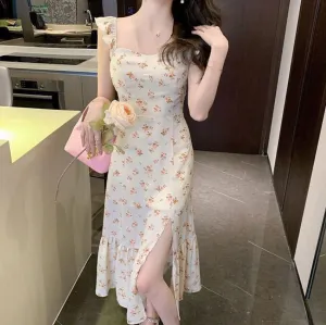 Women's Knee Length Slip Tea Dresses 536905